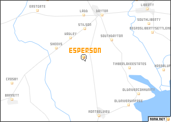 map of Esperson