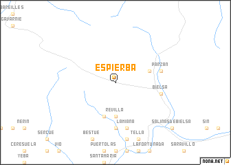 map of Espierba