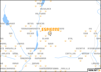 map of Espierre