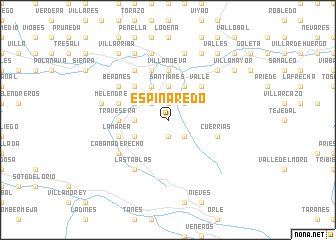 map of Espinaredo