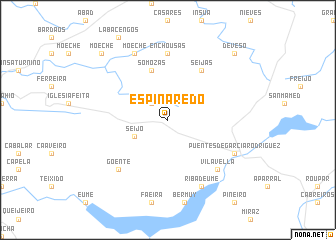 map of Espiñaredo