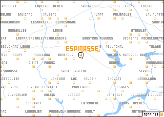 map of Espinasse