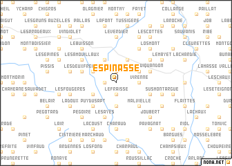 map of Espinasse