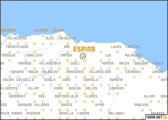 map of Espina