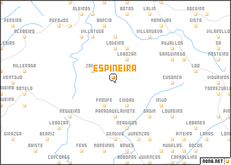 map of Espiñeira