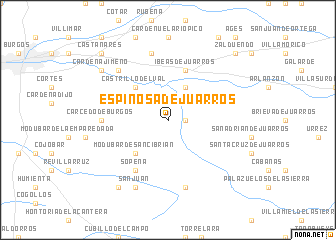 map of Espinosa de Juarros