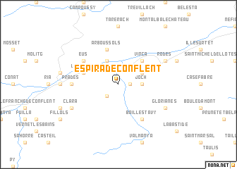 map of Espira-de-Conflent