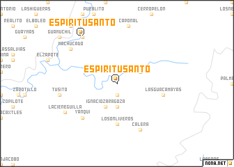 map of Espíritu Santo