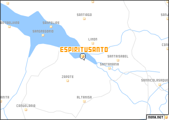 map of Espíritu Santo