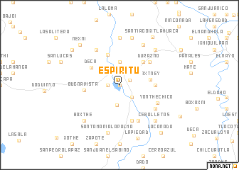 map of Espíritu