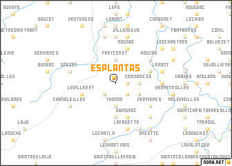map of Esplantas