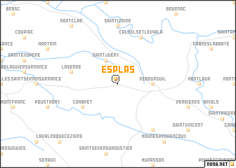 map of Esplas