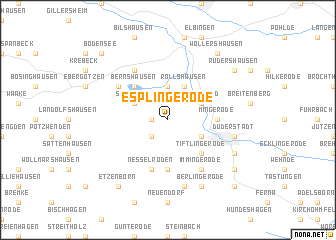 map of Esplingerode