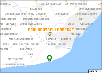 map of Esplugas de Llobregat