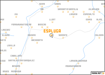 map of Espluga