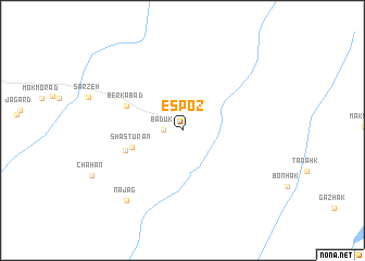 map of Espoz