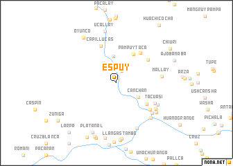 map of Espuy