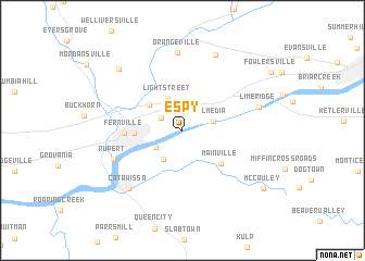 map of Espy