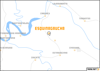 map of Esquina Gaúcha