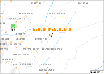 map of Esquina Pescadero