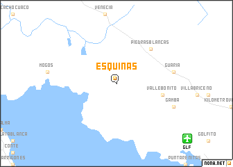 map of Esquinas