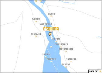 map of Esquina