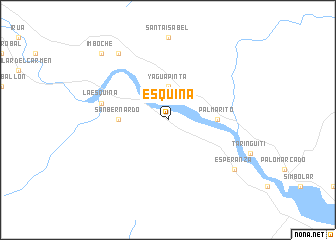 map of Esquina