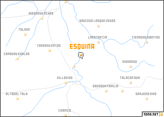 map of Esquina
