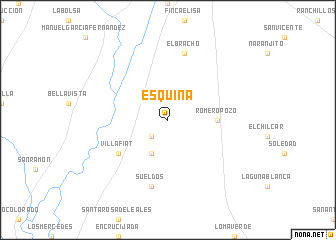 map of Esquina