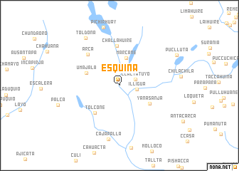 map of Esquina