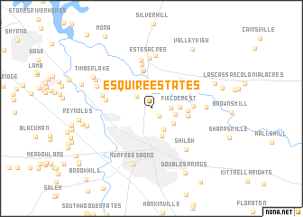 map of Esquire Estates