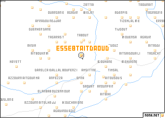 map of Es Sebt Aït Daoud