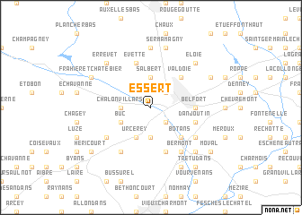 map of Essert