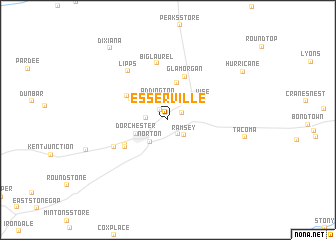 map of Esserville