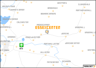 map of Essex Center