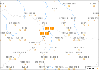 map of Essé