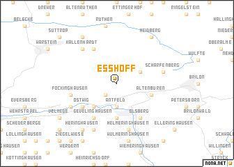 map of Eßhoff