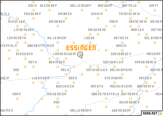 map of Essingen