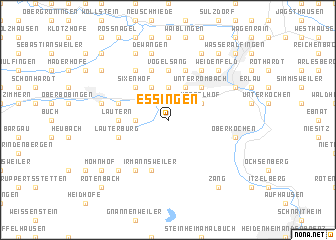 map of Essingen