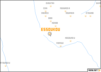 map of Essoukou