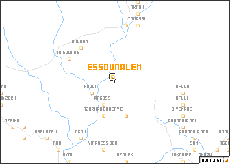 map of Essoun-Alem