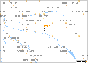 map of Essoyes