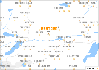 map of Esstorp