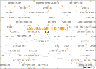 map of Essuiles-Saint-Rimault