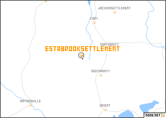 map of Estabrook Settlement