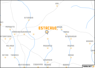 map of Estacado