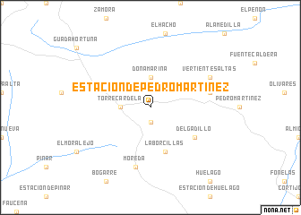 map of Estación de Pedro Martínez