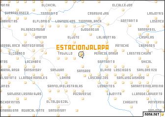 map of Estación Jalapa