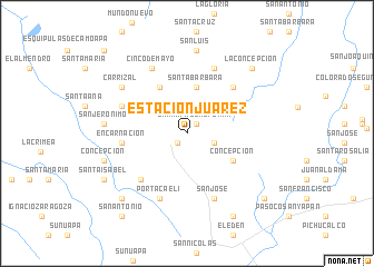 map of Estación Juárez