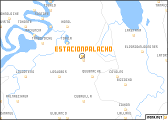 map of Estación Palacho